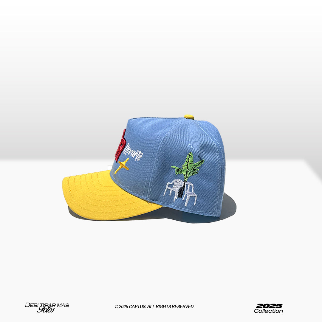 Voy a llevarte pa PR - Captus Snapback (Blue and yellow)