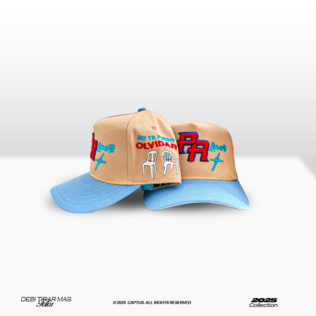 No te puedo olvidar - Captus Snapback (Cream and blue)