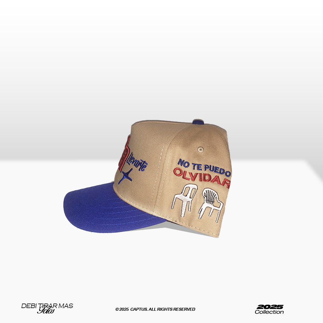 No te puedo olvidar Captus - Snapback (Cream and Blue)