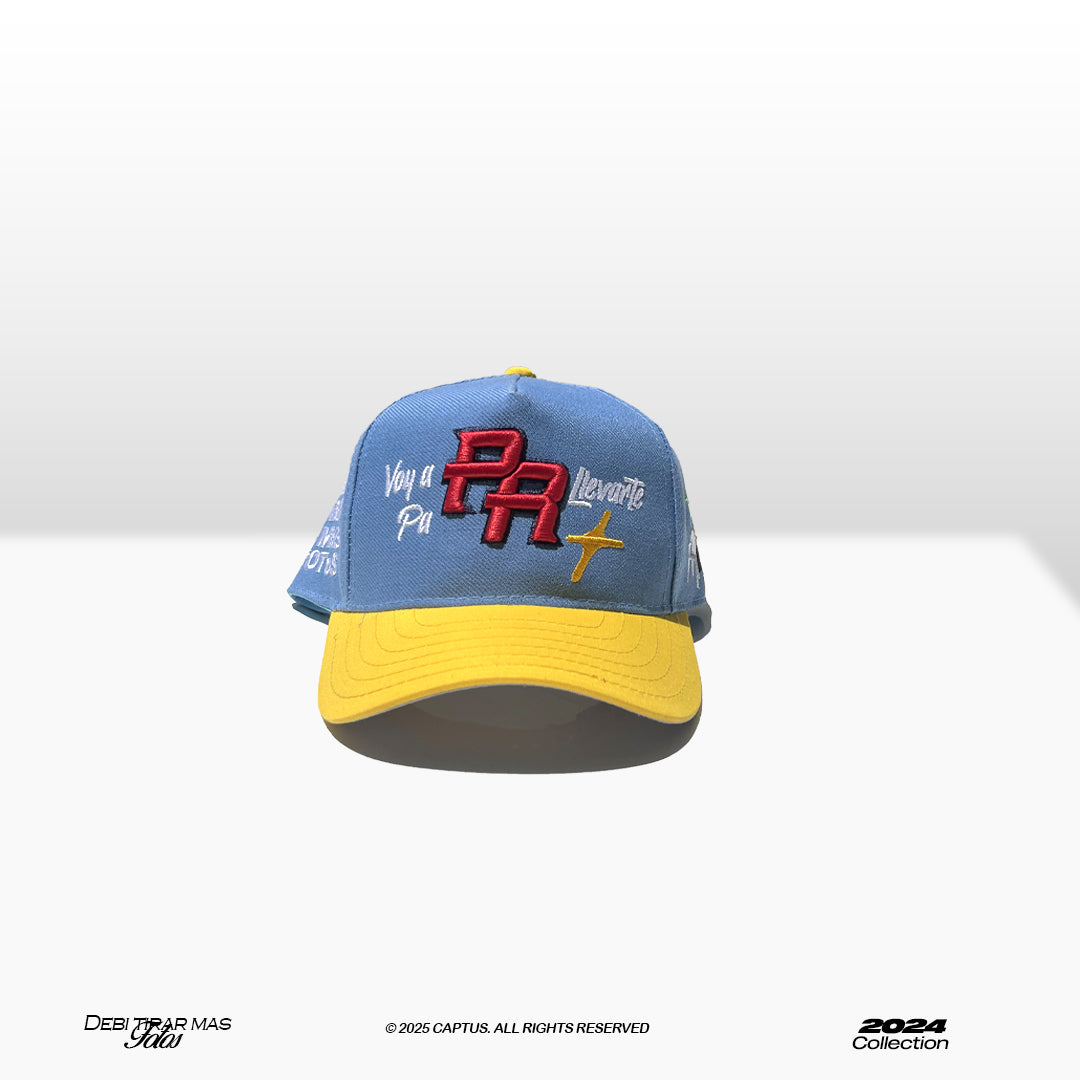 Voy a llevarte pa PR - Captus Snapback (Blue and yellow)