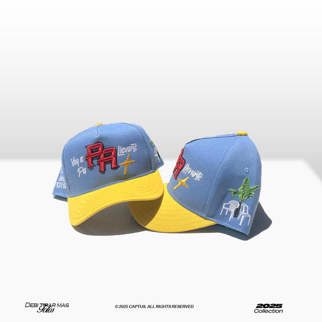 Voy a llevarte pa PR - Captus Snapback (Blue and yellow)