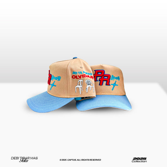 No te puedo olvidar - Captus Snapback (Cream and blue)